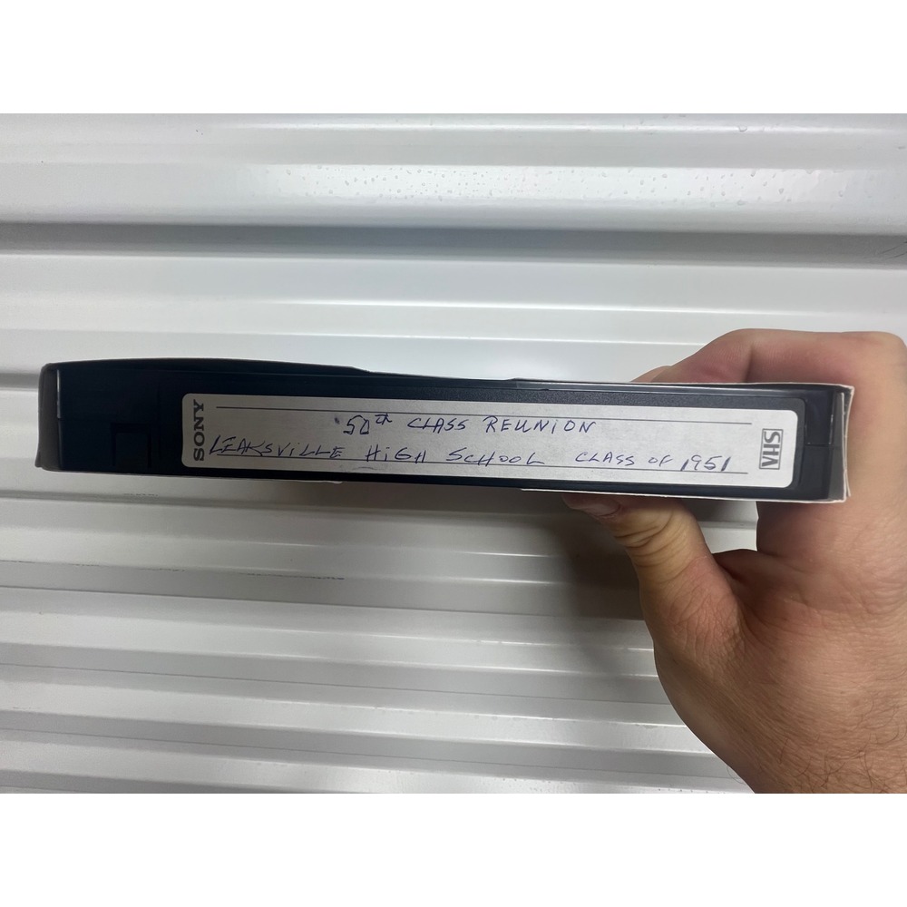 Sony VHS Tape Leaksville High School Class of 1951 50th Reunion Black Vintage